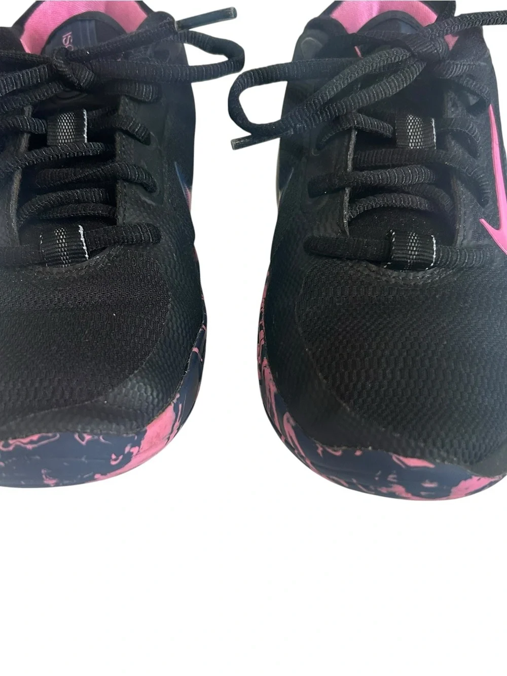 Nike Isofly Black and Pink Basketball Sneakers Girls Size 1